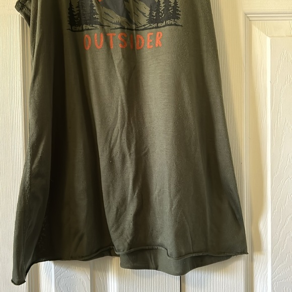 Long army green Outsider tank - Picture 4 of 5